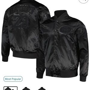 Men's Black 49er McCaffrey Bomber Jacket